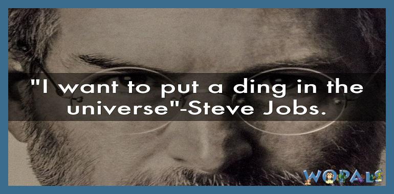 WOPALS's tweet image. “I want to put a ding in the universe.” — Steve Jobs
#ding #universe #stevejobs #apple #quotes #quoteoftheday