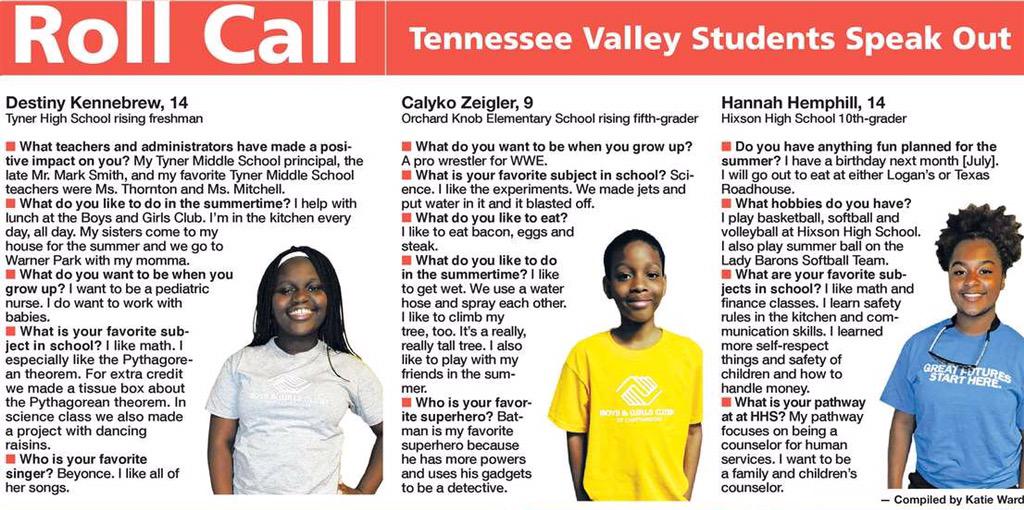 pefchattanooga's tweet photo. What do these 3 #HCDE students have in common? They all love #STEM thanks to their @HamCoTN teachers who make it fun! http://t.co/QkaEaD7vOZ
