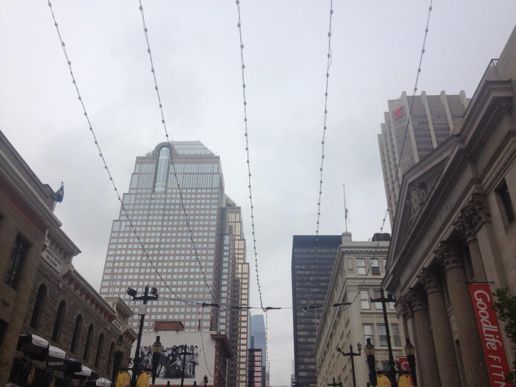 BillMurrayYYC's tweet image. First day of cycle track network. Sky still firmly in place