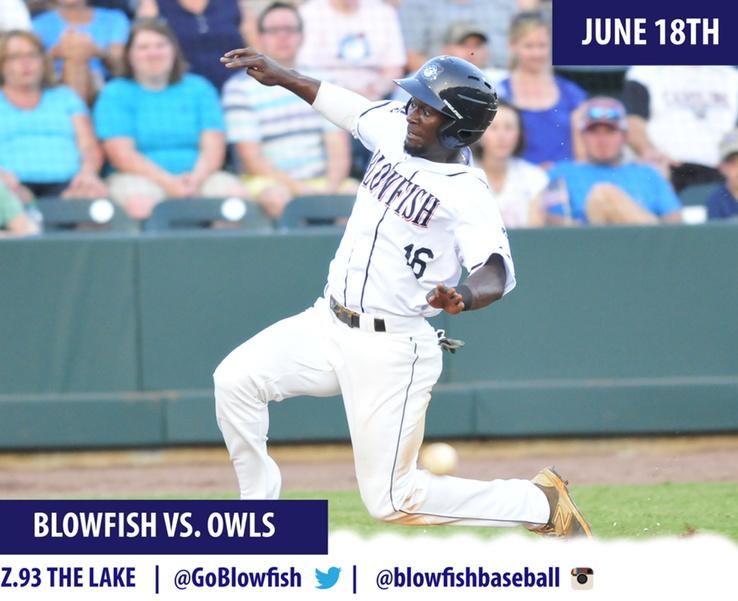 RT to wish the Blowfish luck tonight against the Owls! #blowfishbaseball