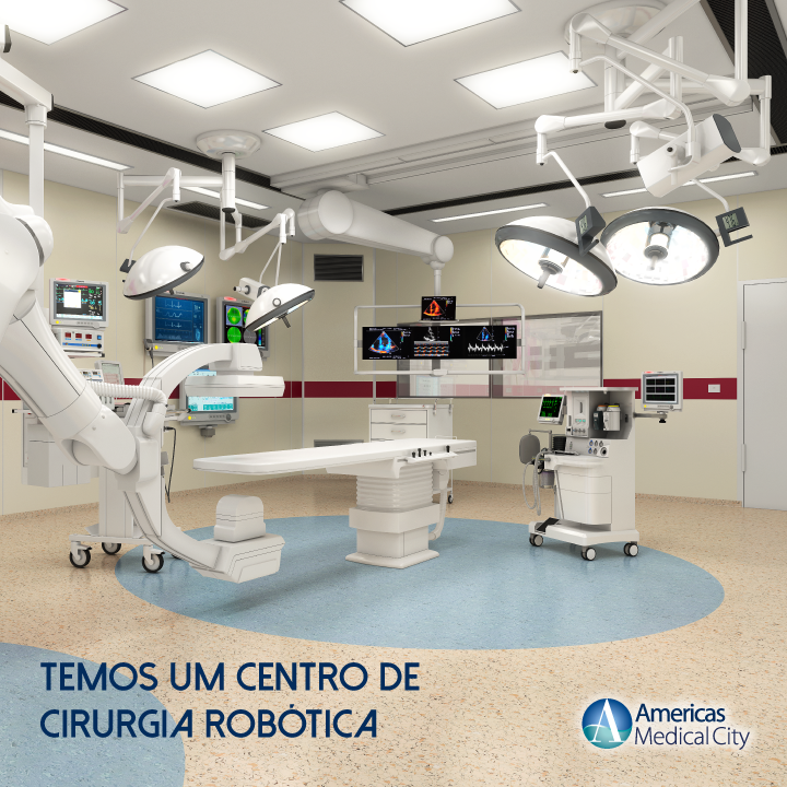 O Americas Medical City tem um centro cirúrgico projetado para a realização de cirurgias minimamente invasivas.