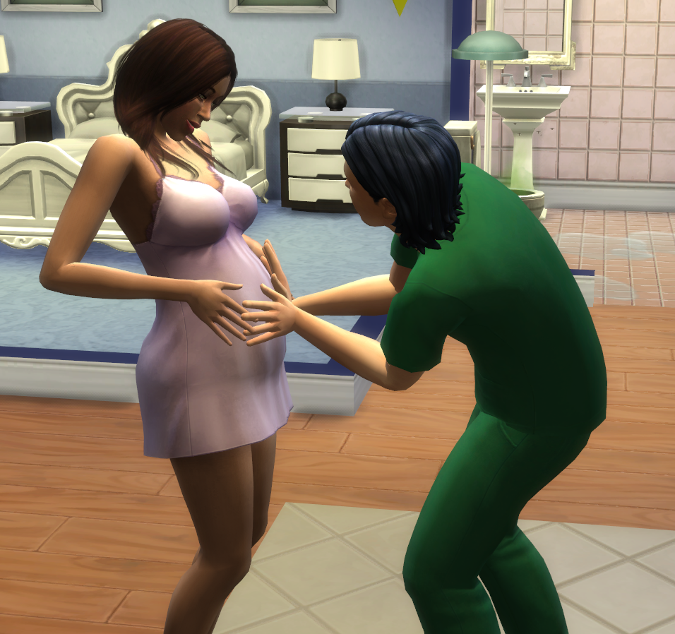 #BabyBumpAlert #TheSims4 Ellie is starting to show =)
