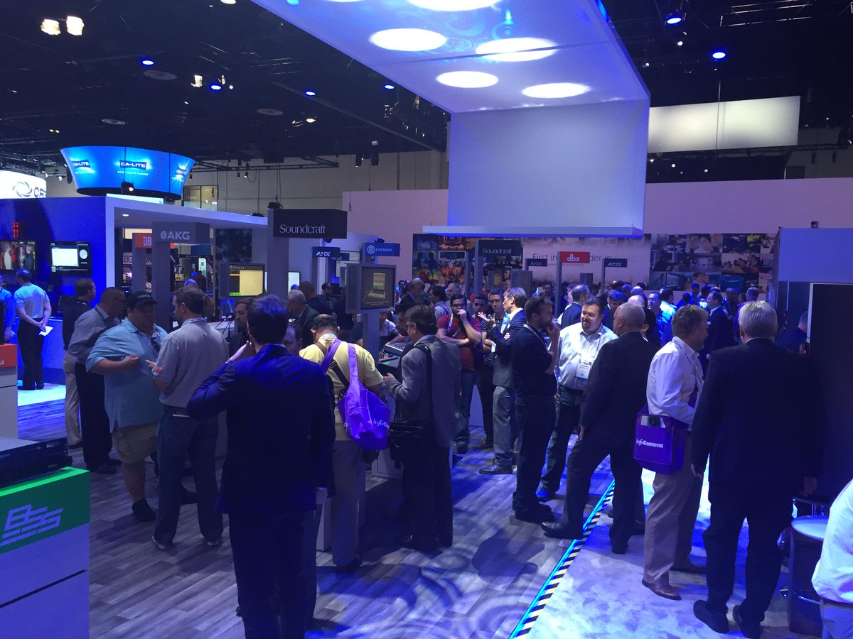 dbxpro's tweet photo. We're enjoying the crowd at #InfoComm15. Stop by and join us in booth 2218. #Oneharmanpro http://t.co/uIjjMxABqP