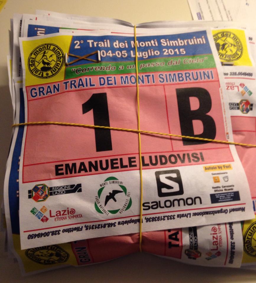 TrailSimbruini's tweet photo. Tutto pronto! anche i pettorali personalizzati: il n° 1 non poteva che spettare al vincitore della scorsa edizione! http://t.co/SSFJ9izpDx