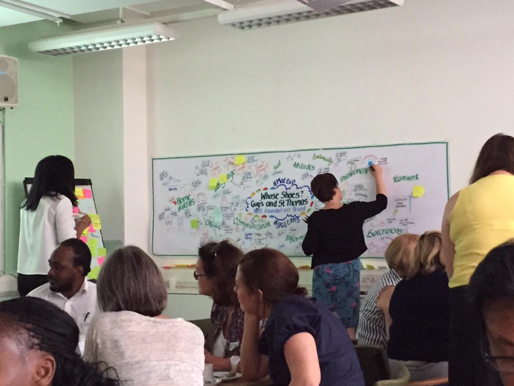 GSTT_PDMs's tweet photo. @WhoseShoes #MatExp #GSTTnhs Graphic facilitation is coming on beautifully ☺️ http://t.co/6Au8XQADtg