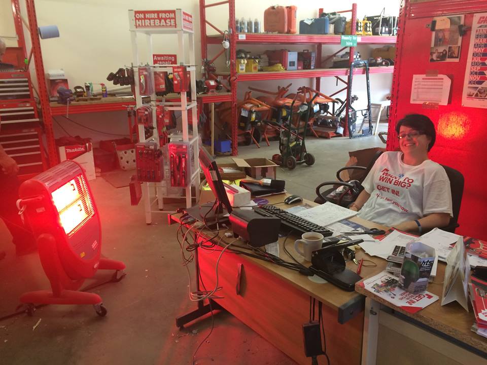 BuildbaseSpald's tweet photo. Not hot enough for Nicky West our #Hirebase manager @BuildbaseUK! But she has some scolding deals on offer! #spalding http://t.co/jDiDeT8u2c