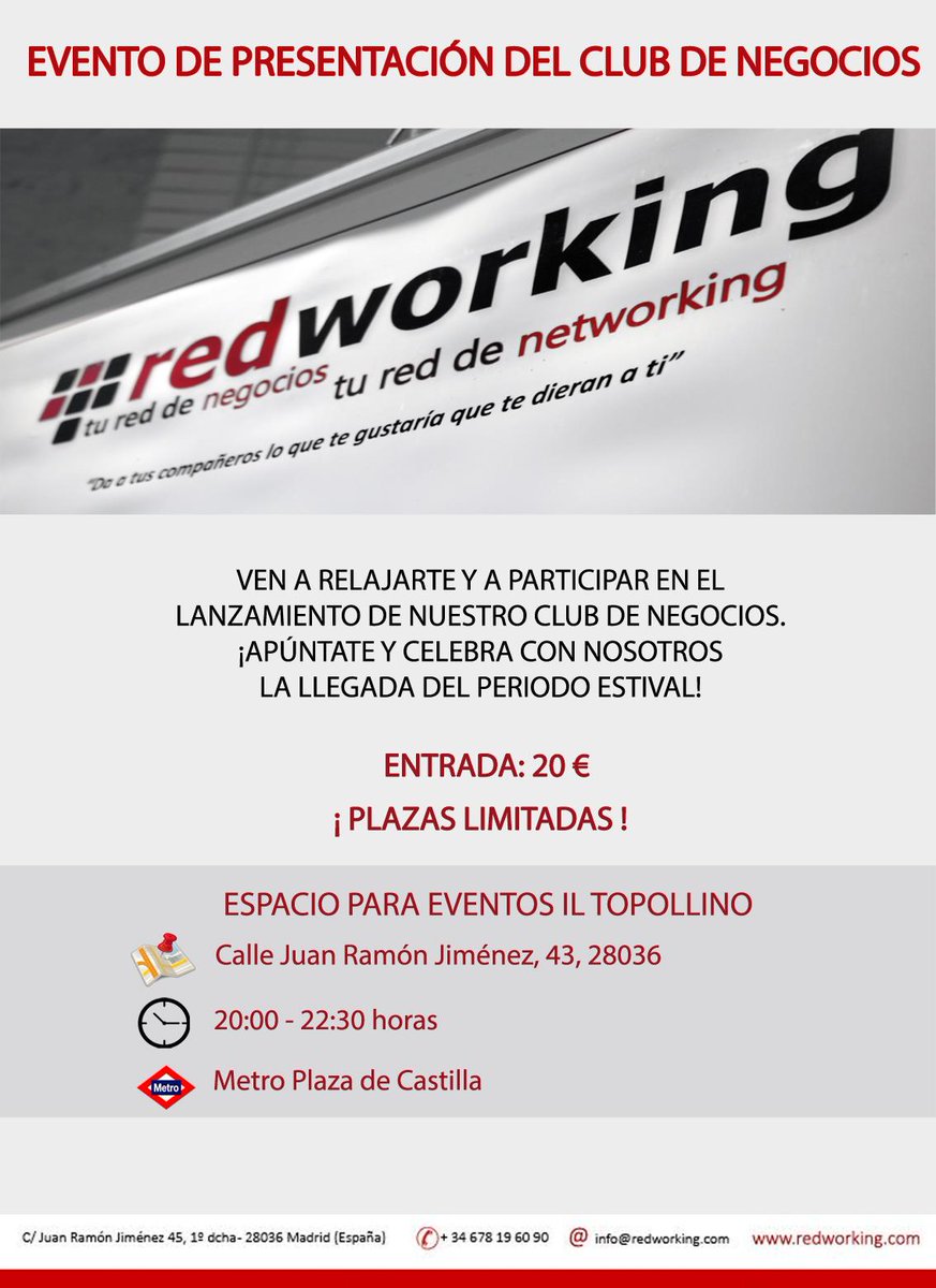 Redworking's tweet image. Buen ambiente e intecambio de contactos para darle la bienvenida al verano. ¡no te pierdas nuestro próximo evento!