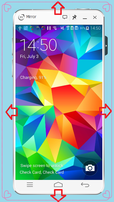WSMirror's tweet photo. How to adjust the screen size? Move the mouse to the screen edge and drag to the desired location. http://t.co/dUQSuVdkZm