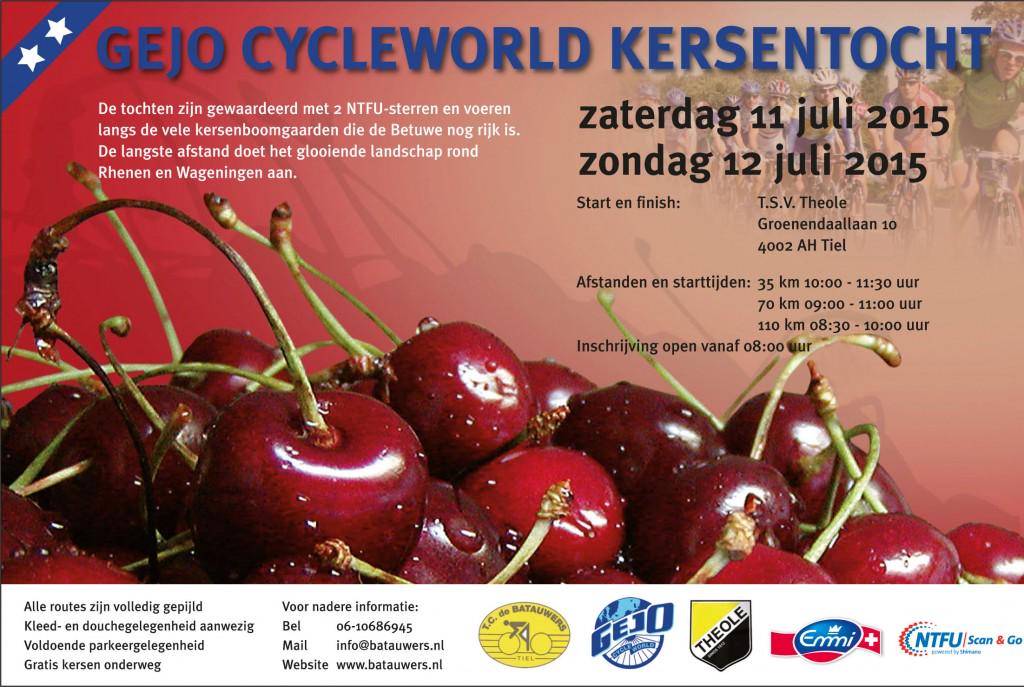 Volgende week het #GrandDepart in Tiel! De Kersentocht start dan op 11 en 12 juli!batauwers.nl/gejo-cycleworl…