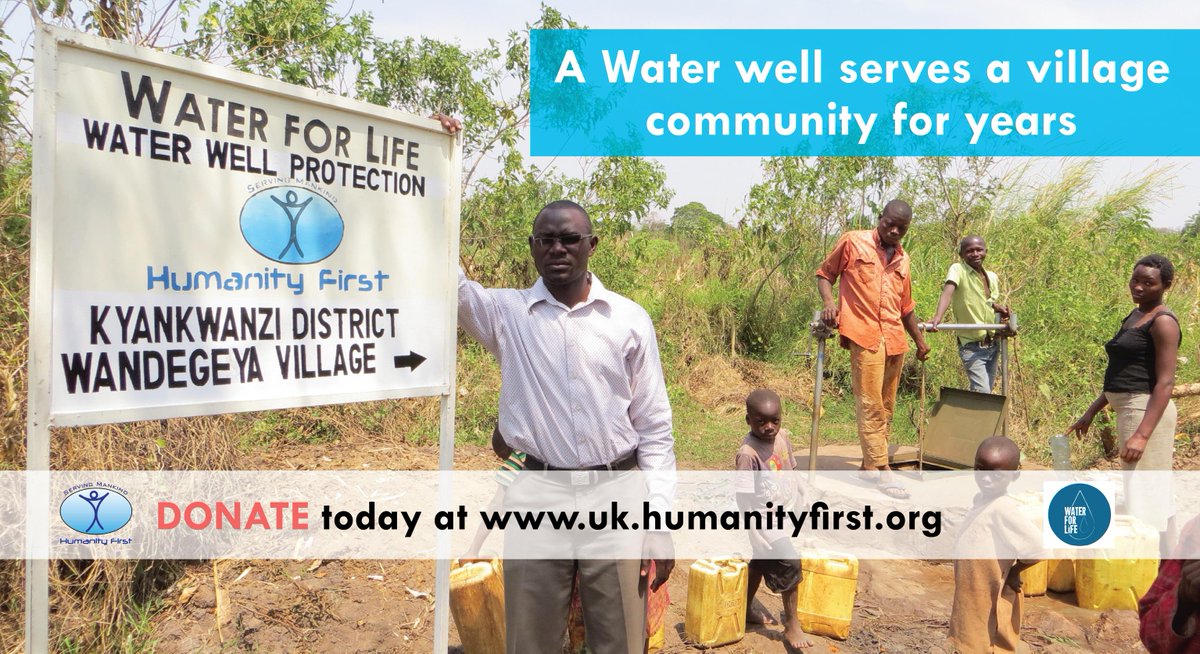 HumanityFirstUK's tweet image. You can sponsor a village #water well from as little as £600 #Water4Life