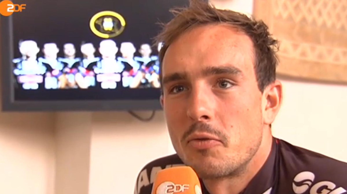 sportstudio's tweet photo. Der Leader von @GiantAlpecin @johndegenkolb im #ZDFInterview: "Will Etappe gewinnen!" @letour http://t.co/KA0YdmrzNz http://t.co/YFQHArAmAo