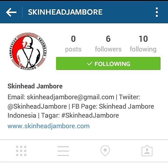 Follow official Instagram account <a href="/SkinheadJambore/">Skinhead Jambore</a> #BaliOi!calling #skinheadjambore2015 #supermariobali