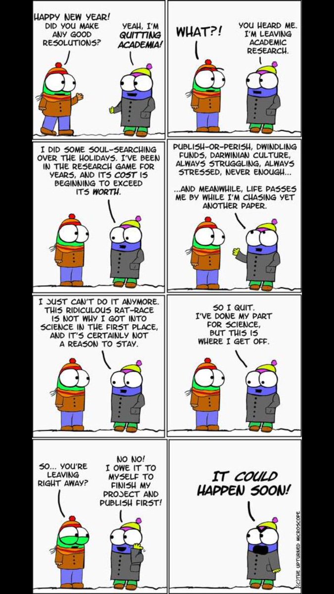 On quitting academia ...