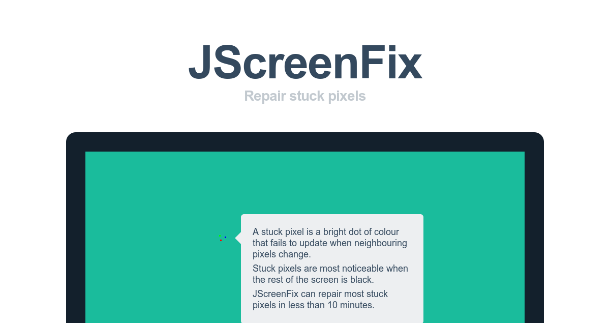 pierrelauret's tweet photo. JScreenFix - le réparateur de Pixel http://t.co/W9GBYkZq0s http://t.co/ab1gPOrpaE