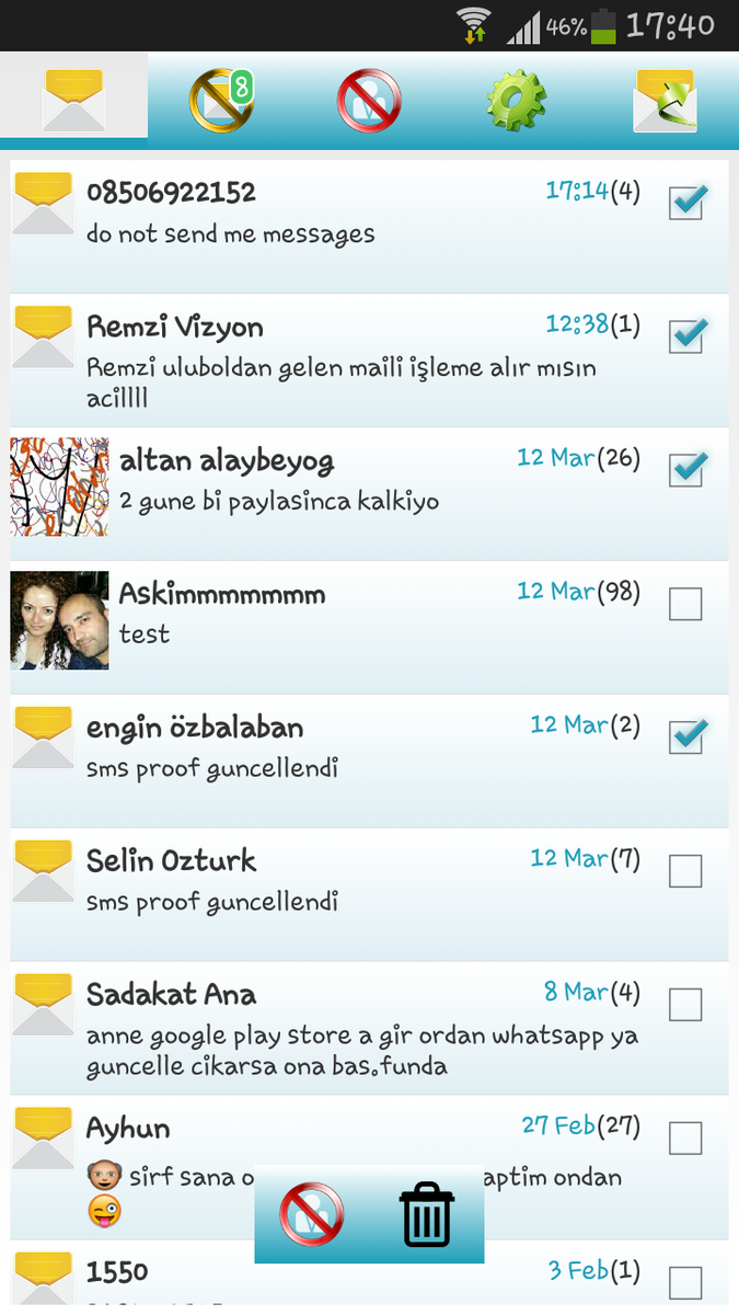 SmsProof's tweet photo. Multiple sellect, delete or block http://t.co/iF3ArpjUvI