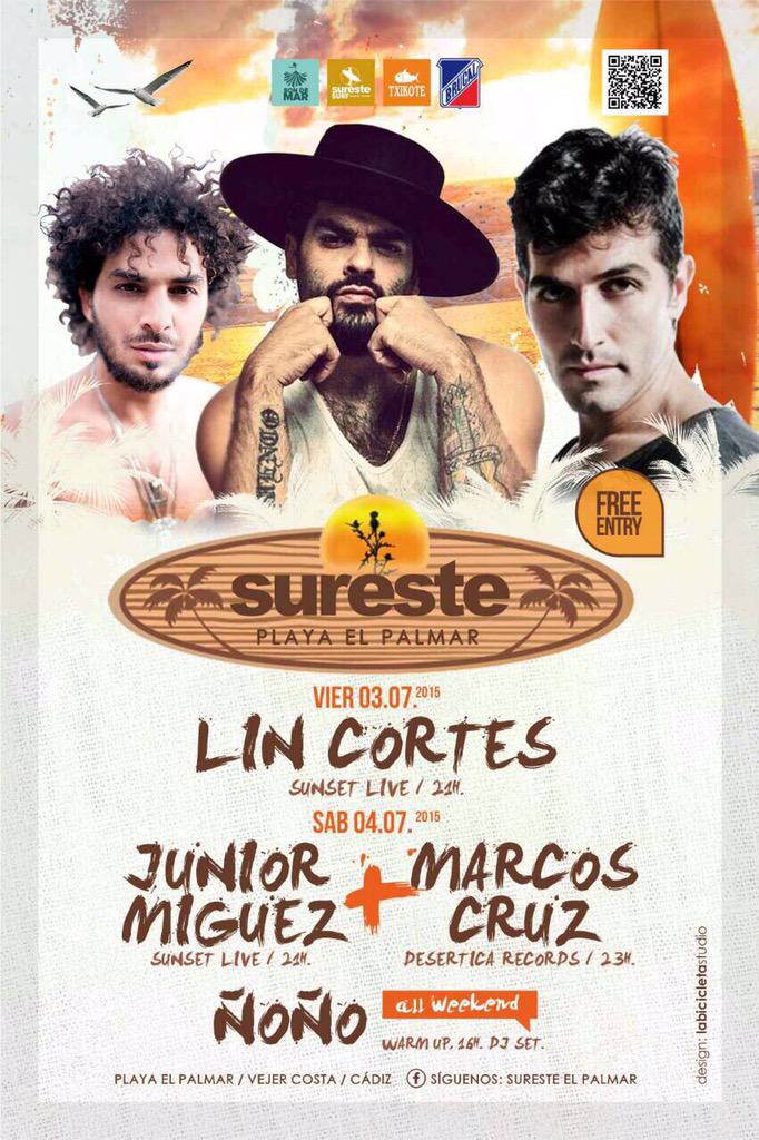 Y mañana sábado 4 Julio <a href="/JuniorMiguez/">Principe de los gatos</a>  En Concierto. Entrada libre!! #ChiringuitoElSureste #ElPalmar #Playa #Directo