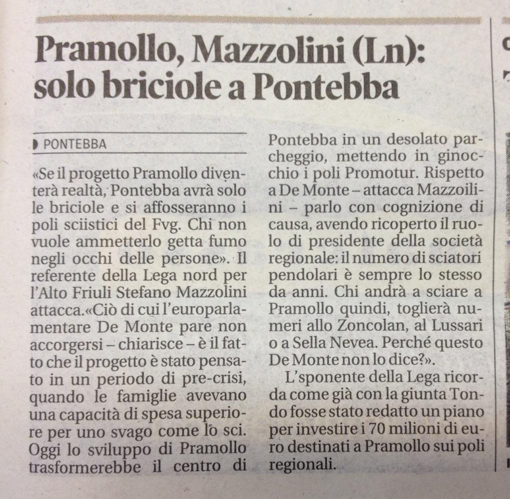 stmazzolini's tweet photo. Basta gettare fumo negli occhi della gente! #nopramollo sul @messveneto http://t.co/dG26FttmPZ