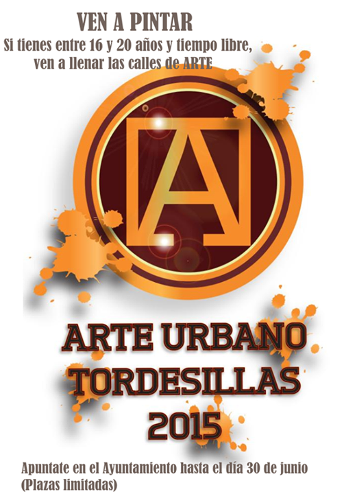 VisiTordesillas's tweet photo. Hoy viernes, comienza ARTE URBANO TORDESILLAS (AUT) en la Pza. Roma durante varios días @CyLesVida @turvalladolid http://t.co/J79dzoIlcQ