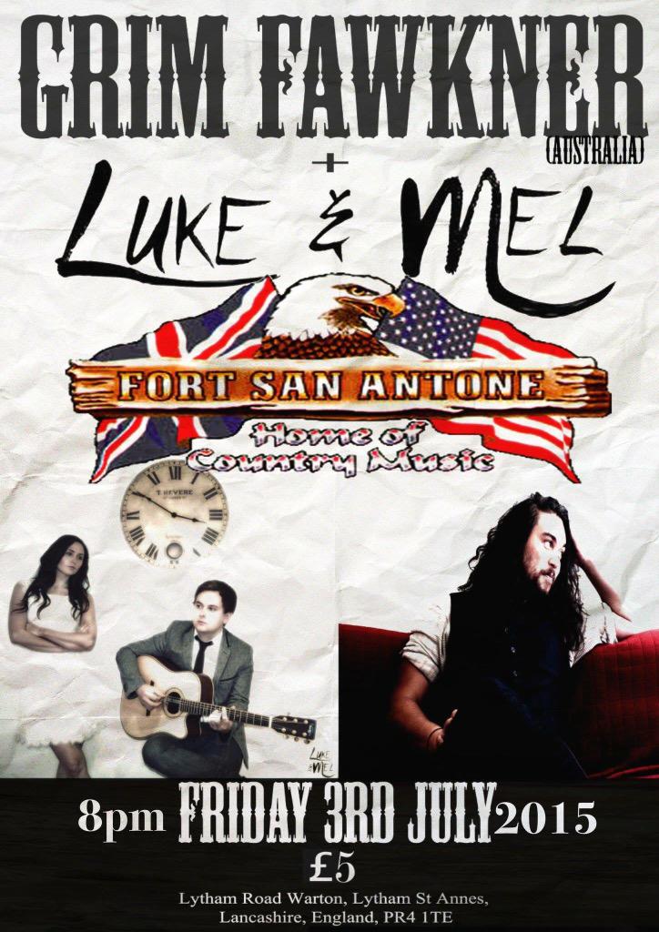 waynehadlow's tweet image. Tonight Fri 3rd July we have 
Grim Fawkner &amp;amp; Luke&amp;amp;Mel 
Only £5 on the door.
Tel:01772633162
fortsanantone.com