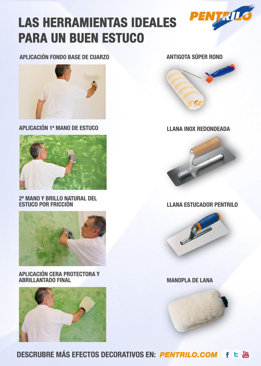 PentriloSL's tweet photo. ¿Quieres crear un estuco profesional? ¡Sigue nuestros consejos! #estuco #decoracion 
Equipo Pentrilo. http://t.co/zyR9br6IPD