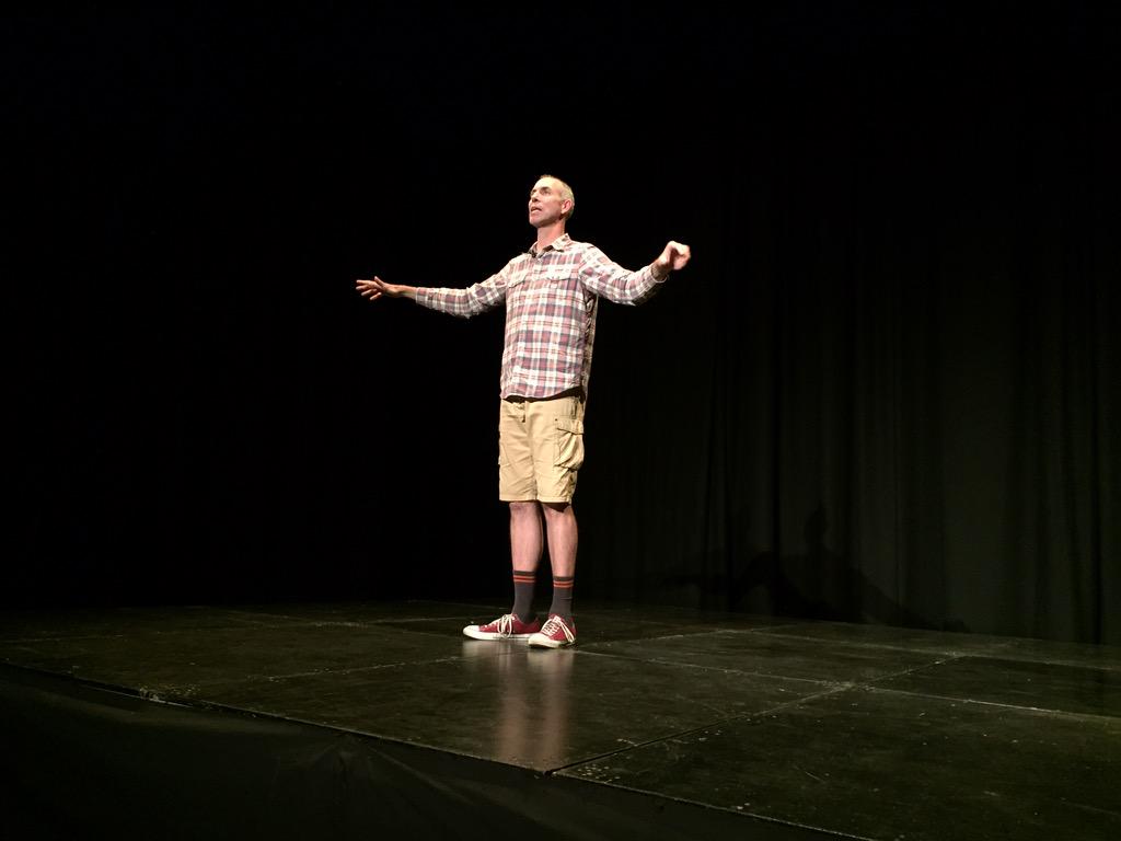 nathmorris's tweet photo. Personal #storytelling at it's best on the last show of the @allangirod Absolutely tour finishing up in #Kalgoorlie http://t.co/IyfnnSIage