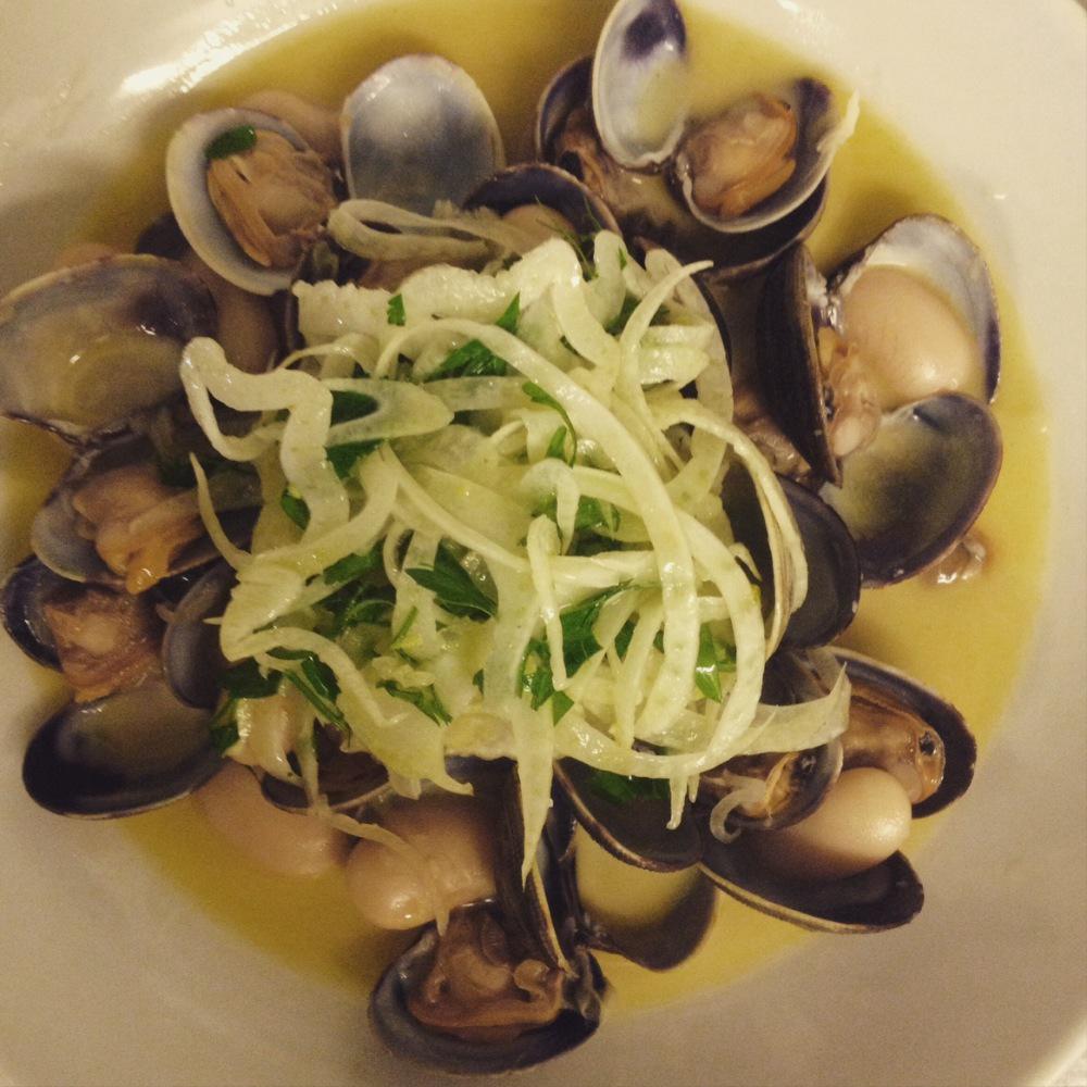 Palourdes, haricots de soissons, fenouil #lebalcafé