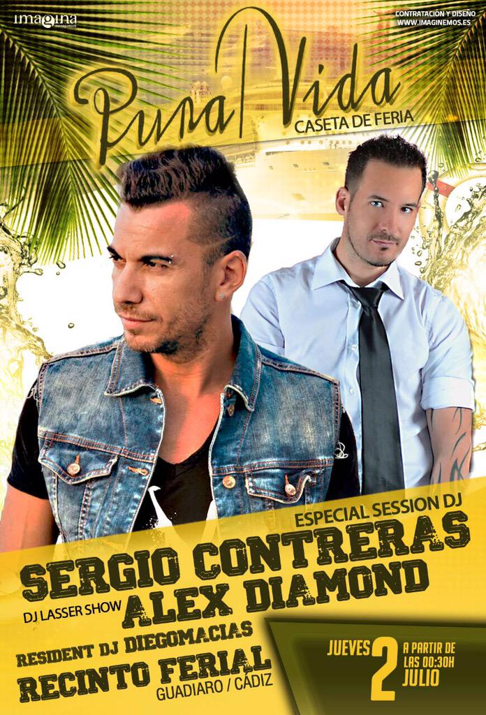 Sergi0Contreras's tweet photo. Nos vemos este jueves en Guadiaro, Cádiz!! Junto a @DJ_ALEXDIAMOND, la vamos a liar! Jeje. 
#Verano2015 http://t.co/aZyfK7P22O