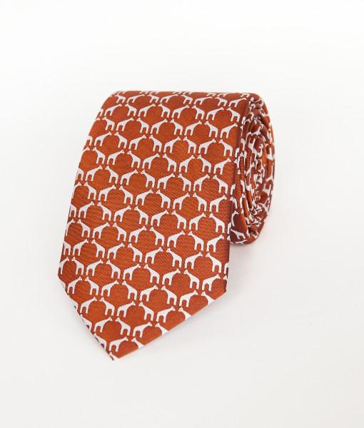 Bold Giraffe patterning against a two-tone orange background ow.ly/OVflh