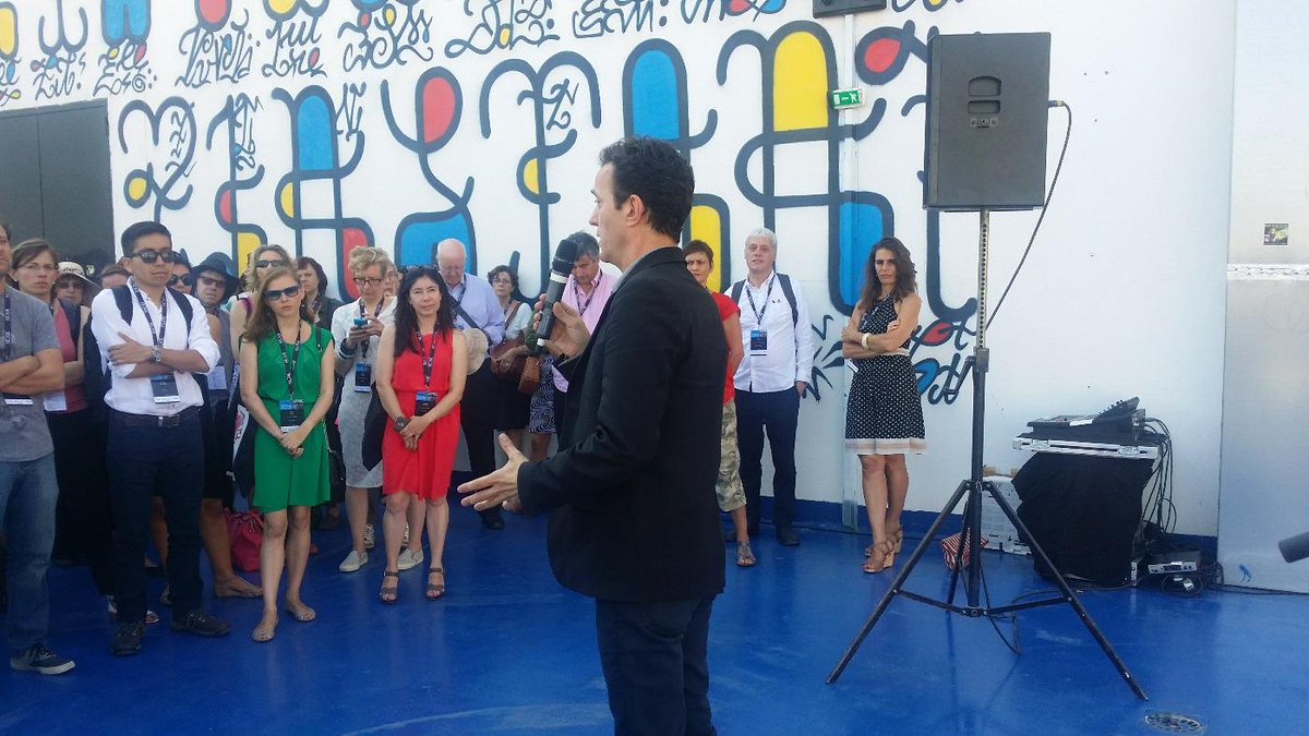 AIMAC2015's tweet photo. Here we are ! Alain Arnaudet presenting #Belle de Mai #Dream #Utopia #AIMAC 2015 http://t.co/YAKTaORrvO