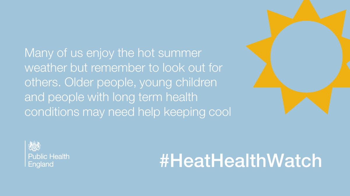 Get advice on helping those most at risk in hot weather from @NHSChoices bit.ly/UaQbjU #HeatHealthWatch