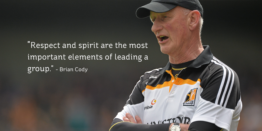 ElectricIreland's tweet photo. What makes a great leader? Brian Cody gives us his insight http://t.co/MsvmvzT6ml #CoffeeWithCody http://t.co/BipkkChWlc