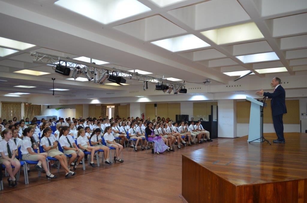 Enjoyed talking at English School of Kyrenia, I was the only thing standing between 150 students and summer