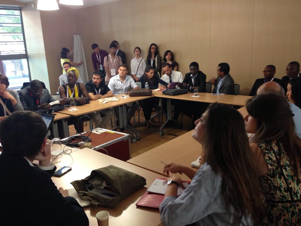 30 jeunes du monde entier (dont 5 des Pays de la Loire ;)) au sommet @WSCT2015. la jeunesse se mobilise pour #COP21