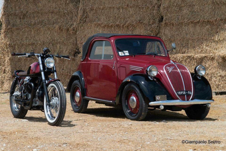 @motoguzziclub @fiatontheweb #motoguzzi #fiattopolino