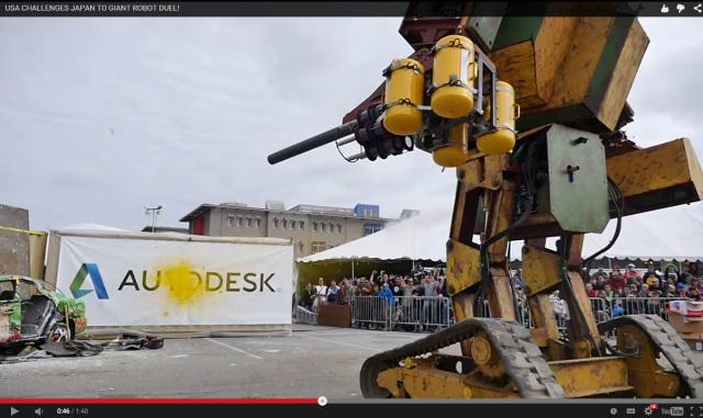 itm_nlab's tweet photo. リアルロボット大戦だー！

クラタス、出てこいやぁ！　米国の巨大ロボ「MegaBot2」が水道橋重工に「決闘」を申し込む - ねとらぼ http://t.co/OCM2WTET8L @itm_nlabさんから http://t.co/XhhDmvgCLL