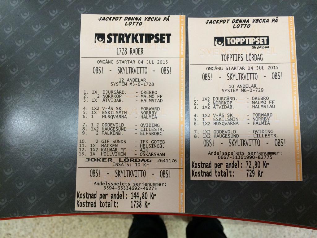 kupolenstobak's tweet image. Stryktips och topptips. #svenskaspel #topptips #stryktips