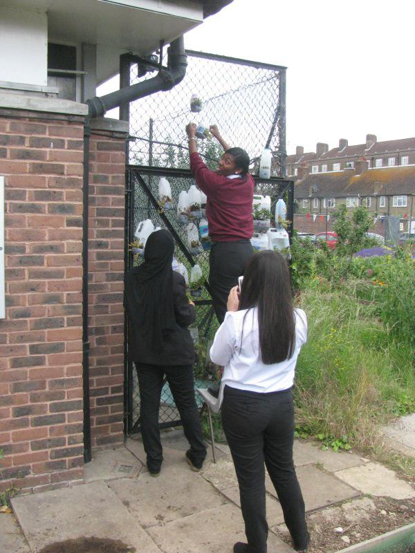 Year 9 students building a living wall on the Farm and Learning Zone <a href="/phoenix_FLAME13/">FLAME</a> <a href="/mcmillan_garry/">Garry McMillan</a>