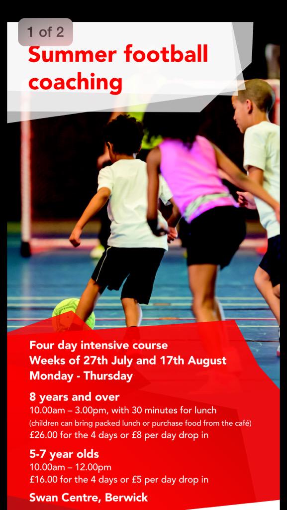 Summer football with the local football coach <a href="/6Davo/">Dave Brown</a> book now to enrol your child #football #summerholidays #active