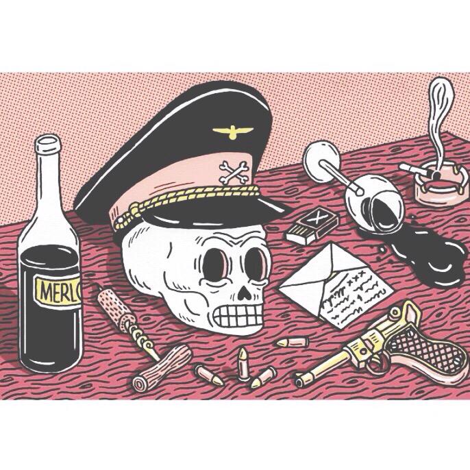 vt_erica's tweet photo. #Inspirational #Art by #BeneRohlmann. #illustration #handdrawn #skull #gallery #fineart #exhibition #creativity #love http://t.co/uPTSSs0LOs