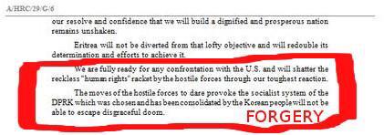 Ternafi's tweet photo. #Eritrea statement deliberately edited/forged by @UN_HRC for circulation. #Apologize2Eritrea #EriSpotLight #HRC29 http://t.co/t8aVTo75ZS