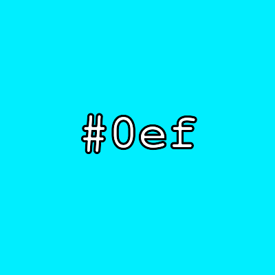 word2color's tweet image. oef #0ef