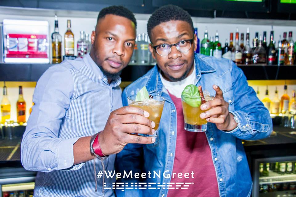 _WeSocial's tweet photo. Then @_Bobyz showed @JRafrika some mixologist skills, designing a drink @LiquidChefs_SA style: The #FeelGoodFormula! http://t.co/T4oLAKiMkt