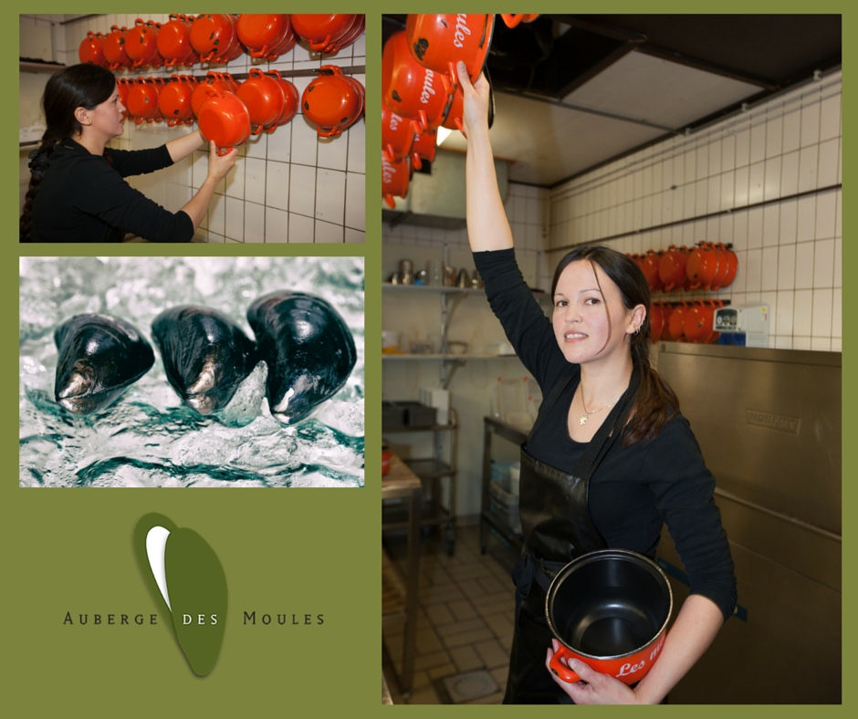 aubergedm's tweet photo. We zijn weer geopend! De mosselpotjes zijn klaar om gevuld te worden, met dank aan Claudia. #mosselen #mosselseizoen http://t.co/6DwBaEqZDS