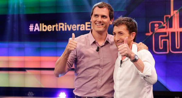 teleaudiencias's tweet photo. #Audiencias: 'El Hormiguero' (2.327.000-15,8%) anota su mejor dato de Junio con Albert Rivera https://t.co/ut0DtYZgac http://t.co/uGkI2hZqJN