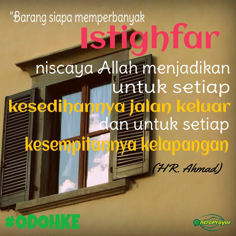 #ODOHKE
One Day One Hadits Keluarga Entreprayer ^^