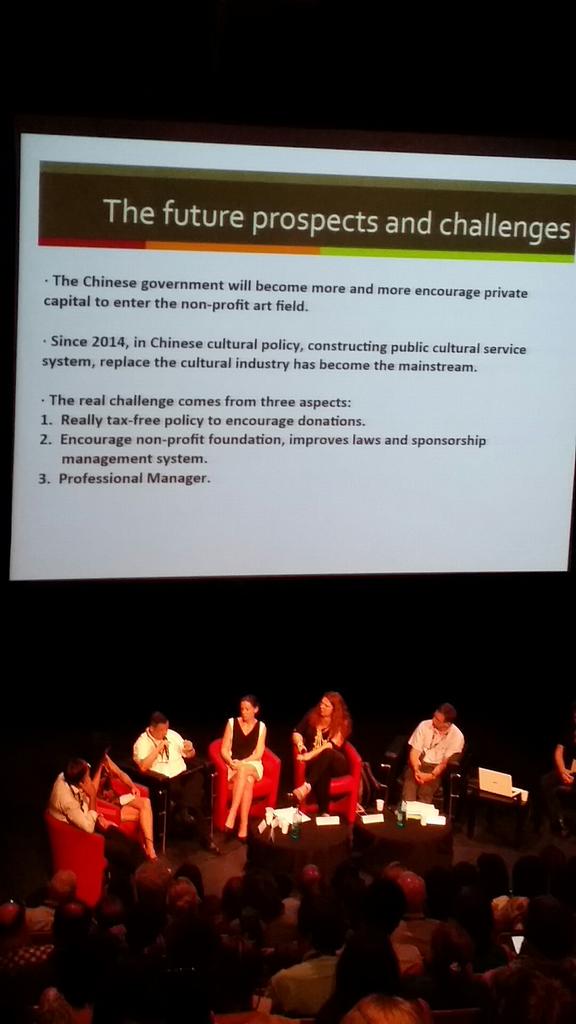AIMAC2015's tweet photo. Y.Ding from @cafaartinfo on #Art #Sponsorship in #China at #AIMAC15 with A.Gombault @CICS_KEDGEBS http://t.co/83pCLUmLdi