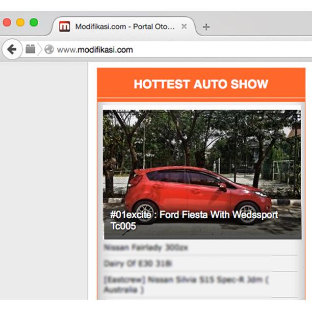 #01Excite - 'Hottest Auto Show', <a href="/Modifikasicom/">Modifikasi.com</a> ​ , modifikasi.com, 1 Juli 2015