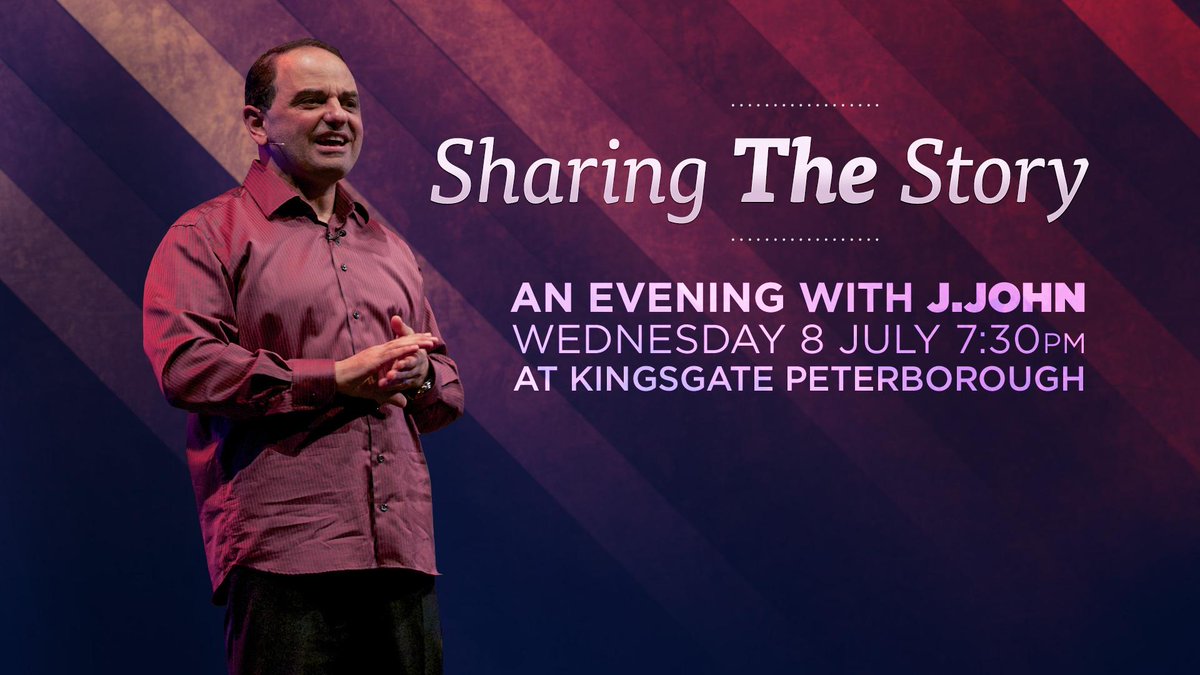KingsGatePBO's tweet photo. We can't wait to welcome @CanonJJohn Wed 8 July 19.30, where we'll be inspired &amp; equipped to Share The Story of Jesus http://t.co/4J31lIFY1y
