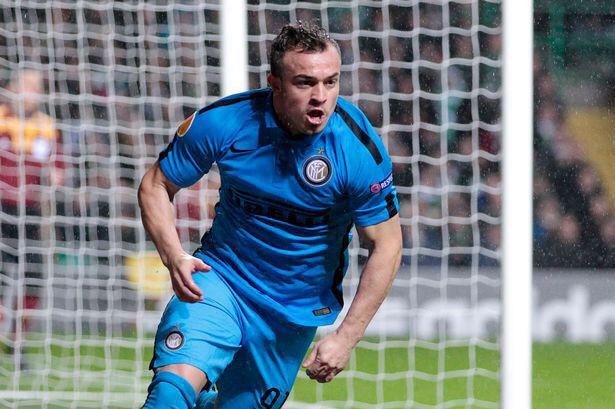 TransferSite's tweet photo. BREAKING NEWS: Stoke agree fee of £12m with Inter Milan over the signing of forward Xherdan Shaqiri. http://t.co/gIltuJJxul