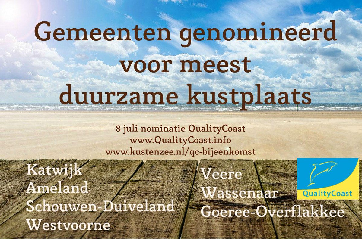 kustenzee's tweet image. Kust #NOMINATIE voor @Gem_Wassenaar @GemAmeland @gemeentesd @GemWestvoorne @Gemeente_Veere @gemeentekatwijk @gem_go
